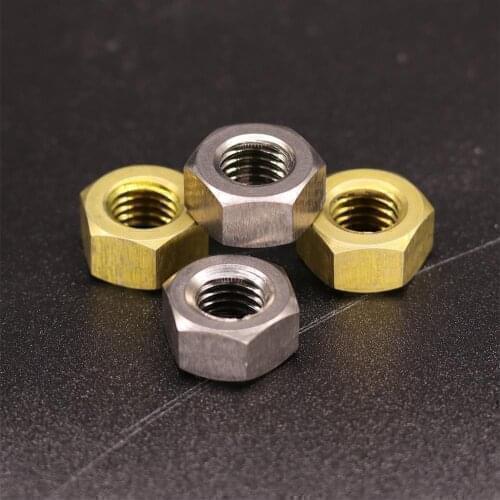 4PCS DIN934 M8 Titanium Alloy Hexagon Nuts