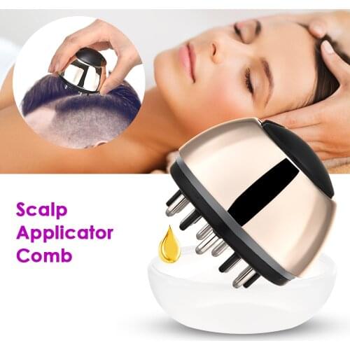 Scalp Applicator Liquid Comb for Regrowth Hair Scalp Treatment Essential Oil Liquid Guiding Comb Scalp Massager Anti Hair Loss
