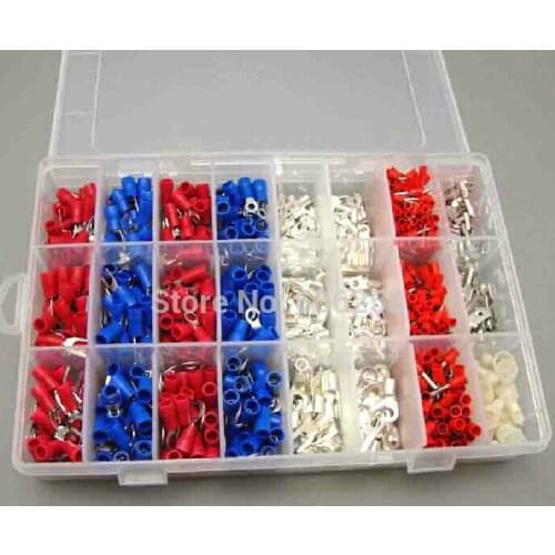 Connector / Cold Pressure Terminal / pre-insulated Terminals / Tube Terminals / Set ( 24 Kinds 1000pcs)