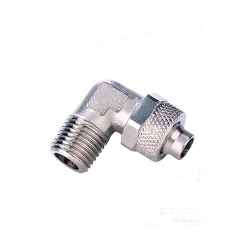 Tube 8mm-1/4 BSP thread Male Elbow pneumatic brass Rapid Fittings For Plastic Tube tube RPLN8-02