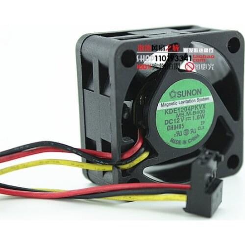 AVC SUNON KDE1204PKVX MS.M.B400 12V 1.6W server cooling fan 4020 40x40x20mm 4cm