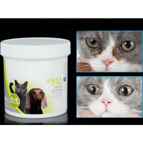 Mylb Pet eyewipes 100PCS/Set Pet Eye Wet Wipes Cat Dog Tear Stain Remover Gentle Non-intivating Cleaning Wipes Cleaning Paper