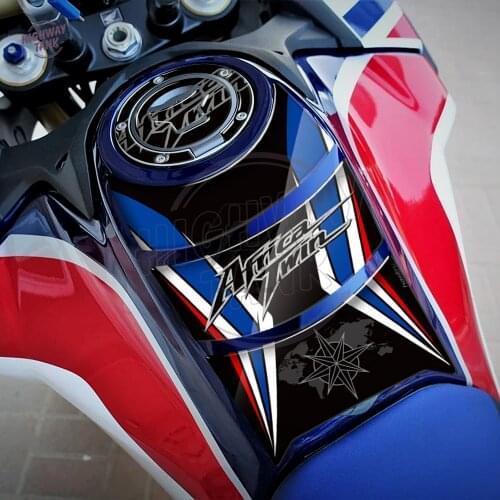 Motorcycle Fuel Gas Cap Sticker Tank Pad Protector Case for Honda CRF1000L Africa Twin 2016-2019