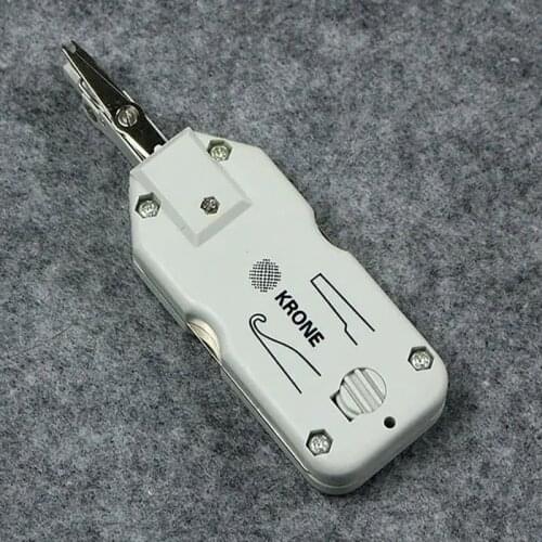 10pcs Original Silver Portable Krone Telecom Phone Telephone Wire Cable RJ11 Ethernet LAN Network Cat5 RJ45 Punch Down Tool Kit