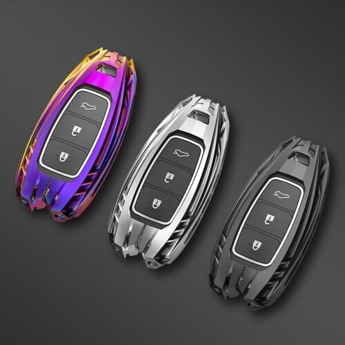 Car Key Case Cover Protector Shell Accessories For Hyundai i30 Ix35 Encino Azera Accent TM Palisade Santa Fe Auto Decoration
