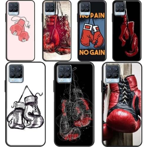 Boxing Gloves For OPPO Realme 8 Pro Q3 6 7 Pro GT Neo C3 C21 Case For OnePlus 9 8 Pro Nord 8T 9R Cover