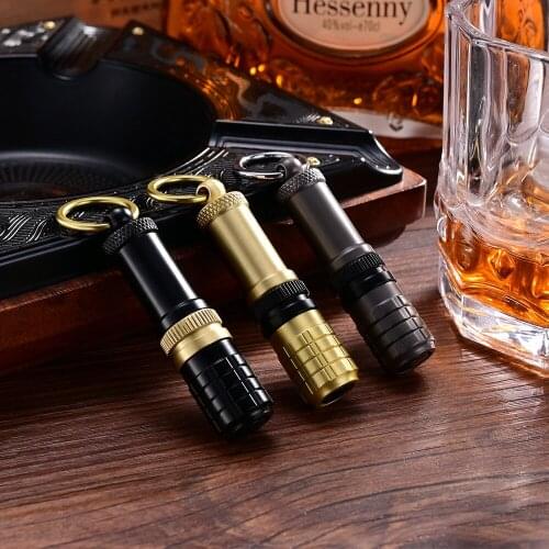 CIGARLOONG Cigar Punch Pocket Metal Segmented Drilling Opener Cigar Drill and Cigar Needle Drill