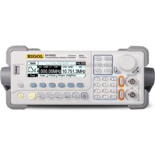DG1022U Signal Generator Function Arbitrary Waveform Function Generator 25MHZ 2 Output Channels 5 Standard Waveforms