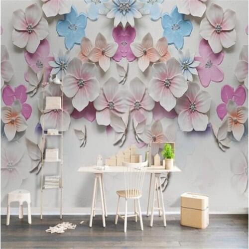 Beibehang mural Custom murals new 3d wallpaper Chinese style peach three-dimensional relief living room TV background wallpaper
