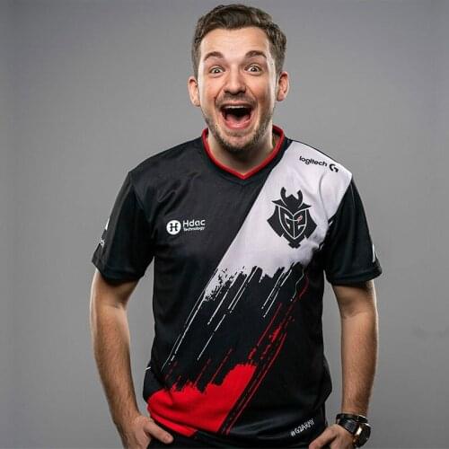 LOL CSGO G2 T-shirt mens and womens fashion streetwear high-quality jerseys with customized ID North America No. 1, club 2021