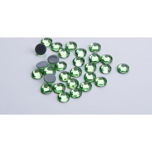 All Sizes Peridot Hot Fix Rhinestone High Quality Hotfix Crystal Stones Austrian Crystal For Wedding Dress