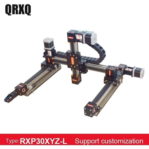 CNC Linear Guide Stage Rail Motion Slide Stage Linear Module Actuator Motor Stepper Stroke Actuator for 3D Printer XYZ Axis