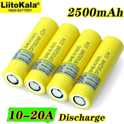 20pc Strade price Liitokala New Original HE4 2500mAh Li-lon Battery 18650 3.7V Power Rechargeable batteries