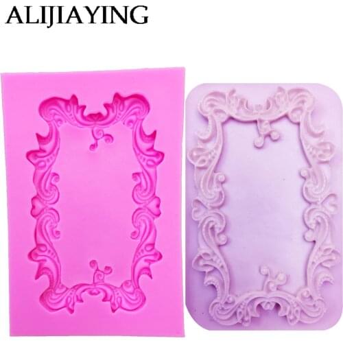 M0546 Vine Sugarcraft Frame silicone mold fondant lace mold cake decorating tools chocolate gumpaste mold