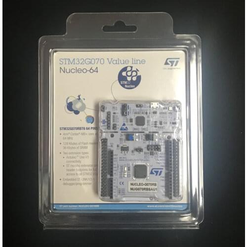 1 pcs x NUCLEO-G070RB ARM STM32 Nucleo-64 development board with STM32G070RB MCU