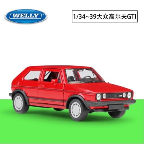 Welly1: 36 Golf I GTI simulation alloy car model return force car childrens new year Christmas birthday gift