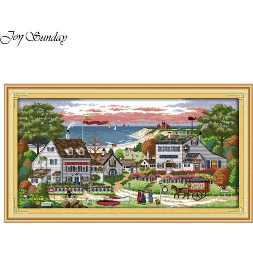 New Arrival Joy Sunday Cross Stitch Patterns Comfortable bay Cross Stitch Kits Embroidery Needlework Sets Printed DMC 11CT 14CT