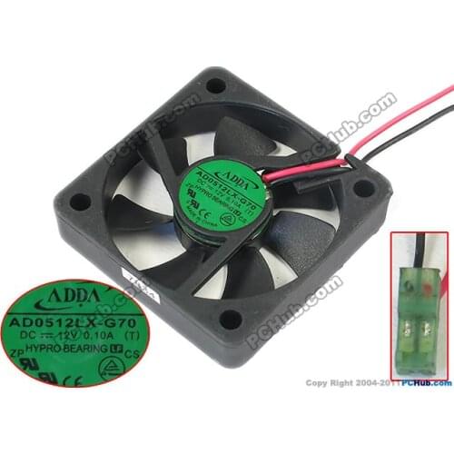 ADDA AD0512LX-G70 DC 12V 0.10A 50x50x10mm Server Cooling Fan
