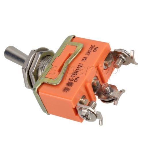 ON-ON SPDT Rocker Type Toggle Switch Panel Mount 2 Positions 3 Pin 5pcs