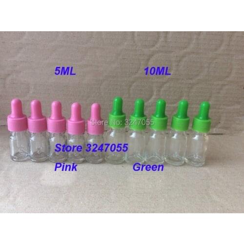 10ML Portable Glass Empty Clear Essential Oil Refillable Bottle, Professional DIY Cosmetic Dropper Vials with Glass Pipettes