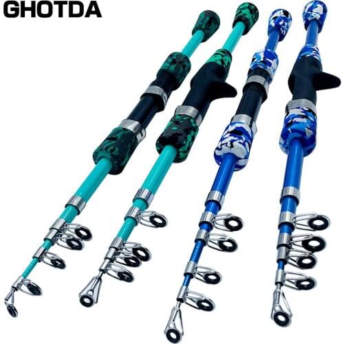 Portable Carbon Fiber Fishing Rod 1.3m 1.5m 1.8m Running Water for Carp Fishing Ultra-light Short Fishing Rod