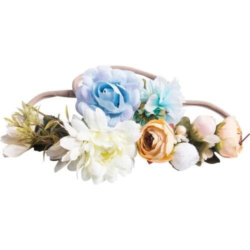 3PCS Newborn Baby Girls Toddler Floral Headband Hair Band Accessories Headwear