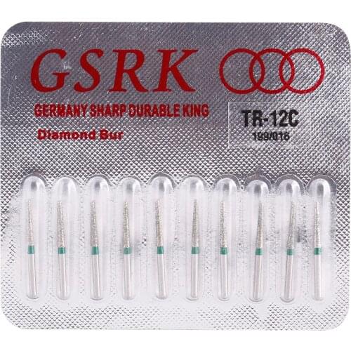 Dental Lab 10 Pcs/Pack High Speed Burs Dental Tungsten Steel Carbide Burs for High Speed Handpiece Bit Dentist Lab Drill