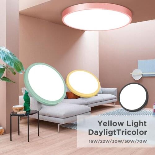 Led Ceiling Lights Modern Ceiling Lamp 12W 24W 30W 50W Macaron Lamp Ultra Thin Panel Lighting Fixture for Living Room Kitchen