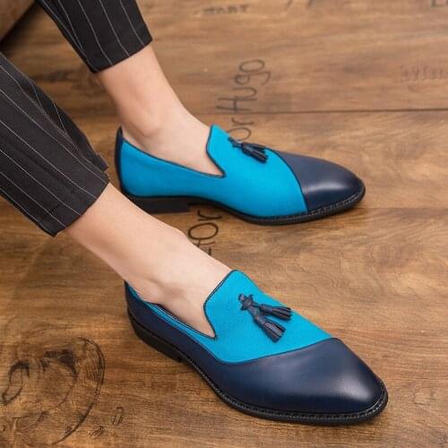 Fashion Popular Mens Real Leather Oxford Shoes Mens Buckle Belt Office Wedding Shoes Mens Formal Shoes
