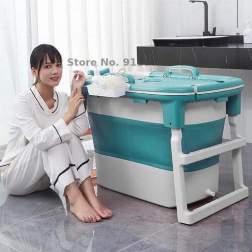 Bathtub Adult Foldable Bathtub Household Full Body Thickened Baby Bathtub Artifact Bathtub Children Bathtub