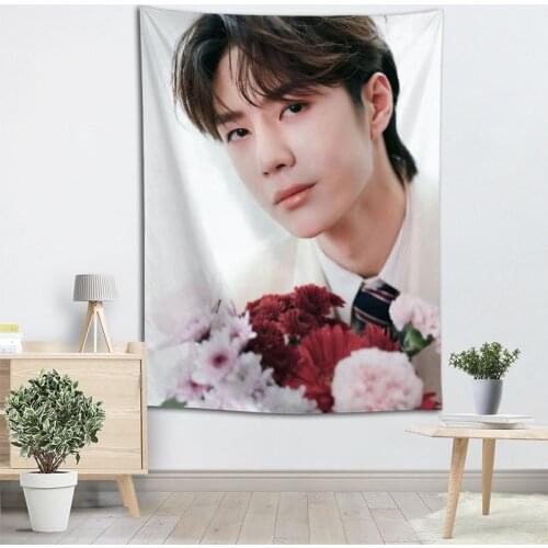 High Quality YiBo Idol Tapestry Wall Hanging Tapestries Cloth Fabric Print For Living Room Decorative Wall Blanket 2.25