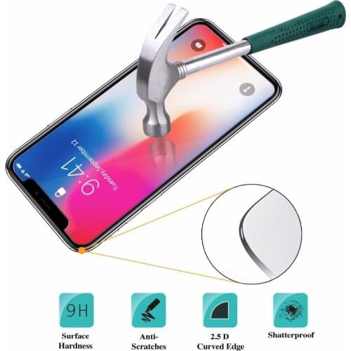Tempered Glass For iPhone 12 mini 11 Pro X XS Max XR 7 8 Plus Screen Protector On the For iPhone 6 6s 7 8 X XR Glass Film