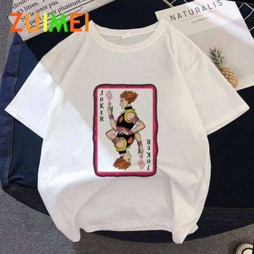 Women Japanese Hisoka Morow Anime 90s Harajuk Print T-shirt 2020 Tops Summer Fashion Short Sleeved T-shirt Girl,Drop Ship