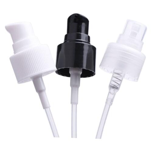 18/410 20/410 24/410 white/black/clear lotion press pump plastic glass bottle serum lotion foundation recovery skin care packing