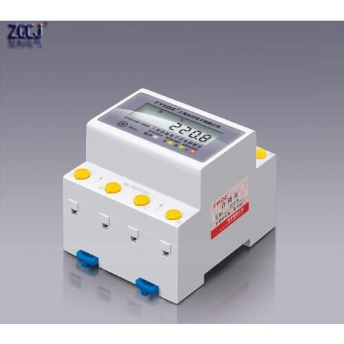 3 phase din energy meter din type 3 phase voltage , ampere and total energy meter 3 phase din kwh instrument