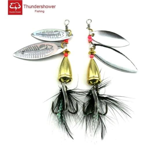 5pcs Hard Flying Spinnerbait Metal Spoon Bait 7.8cm 11g Wobbler Pike Carp Trout Perch Catish Fishing Bait Trolling Spoon Lure