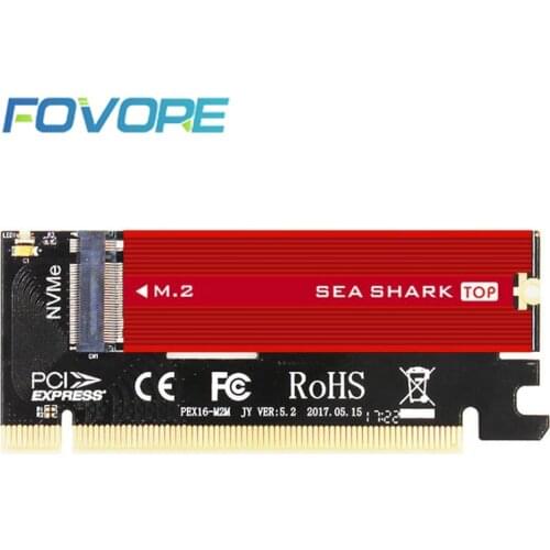 Adapter M.2 PCI e to M2 PCI M.2 SSD NVMe PCIe M2 Adapter PCI-e x16 M Key for 2230 - 2280 Size