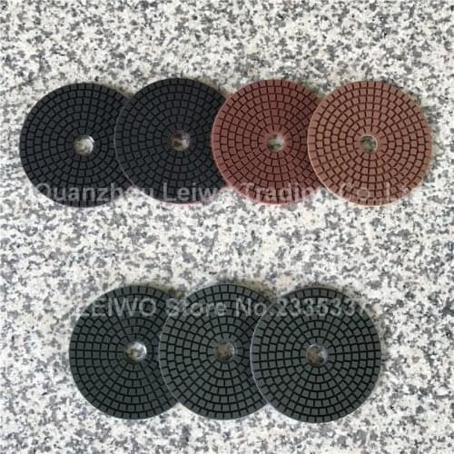 Diamond Wet Polishing Pad 4 inch B Grade Circle Polishing Wheel for Granite Marble Stone Resin Polish Pad Thickness 3 mm