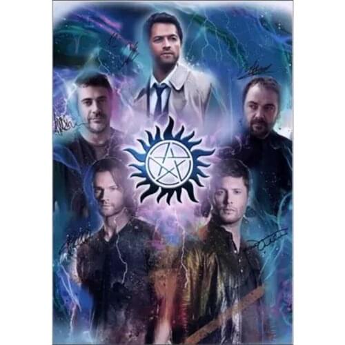 New product 5d DIY full diamond diamond painting supernatural TV series male star handsome home decoration Wall pictures