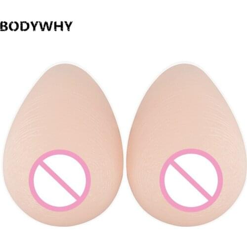 BODYWHY Hot Selling Silicone Fake Breasts Teardrop-Shaped Soft Pads Full Ladies False Boobs 200-3600g/pair