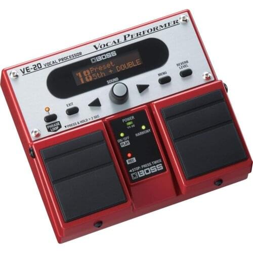 Boss VE20 ve-20 vocal performer multifunction pedal, acoustic echo portable effect processor