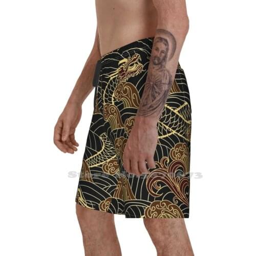 Hydra Summer Pants Casual Shorts Male Streetwear Dragon Hydra Anime Japanese Monster Pattern Japan Taragon Animaniacs A Zodiac