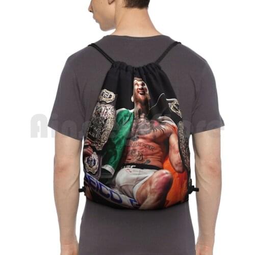 Champ Champ / Colored Version-Different Prospective Backpack Drawstring Bags Gym Bag Waterproof Champ Champ Conor