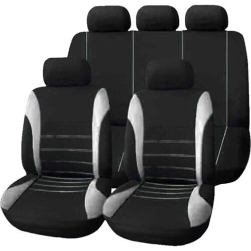 9Pcs/Set Universal Car Seat Cover Full Seat Covers for Crossovers Sedans Auto Interior Styling Decoration Protect