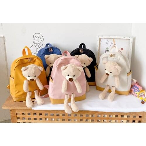 Kids Child Bags Kindergarten Children Plush Backpack Cartoon Lovely Cute Baby Newborn Toddler Boys Girls School Students Bag