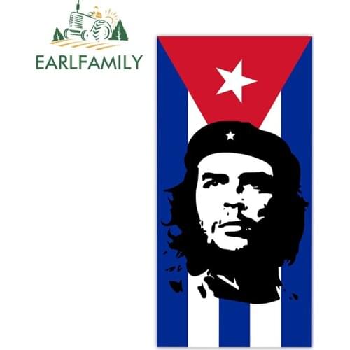 EARLFAMILY 13cm x 6.5cm for Che Guevara Warning Vinyl Car Sticker Waterproof Trunk Car Assessoires Windshield Fine Graphics