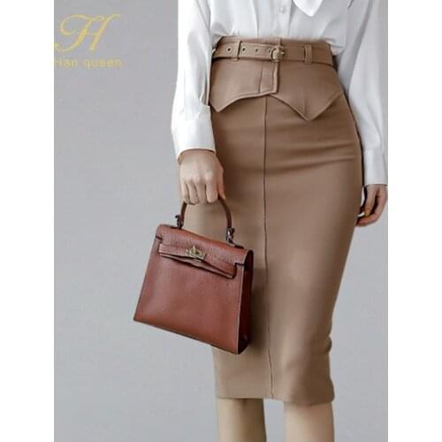 H Han Queen High-waisted Pencil Skirts