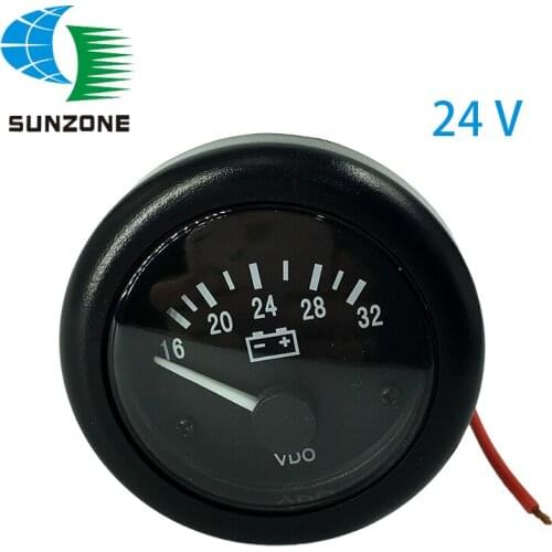24V VDO Voltage Gauge For Genset Meter Tester 16-32 Volt