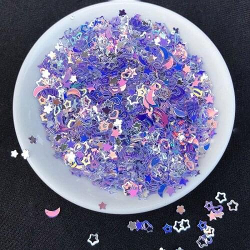 Mix Star Sequin Shell Confetti Sprinkles Heart Glitter Fake Toppings Filling Blingbling Micro Star Jewelry Making Supplies Resin