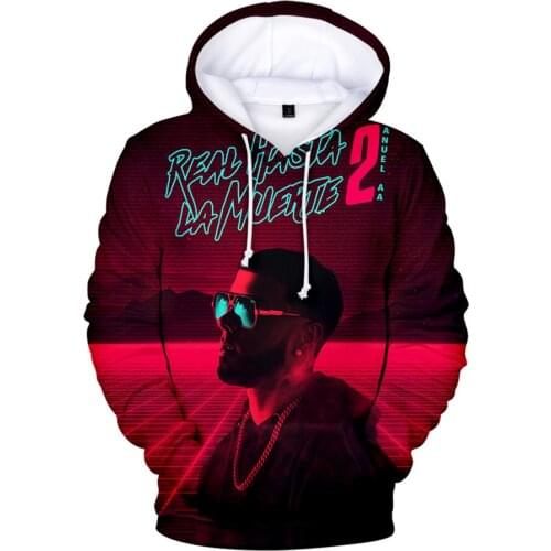 Anuel AA 3d Print Men Hoodie Pullovers Boys Girls Fashion Real Hasta La Muerte kids Men Hoodie Pullover Hip Hop Sweatshirt Stree